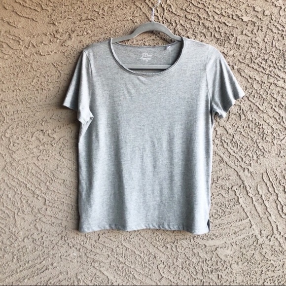 SOLD J. CREW  Supima Cotton Soft Raw Edge T Shirt - Picture 2 of 5